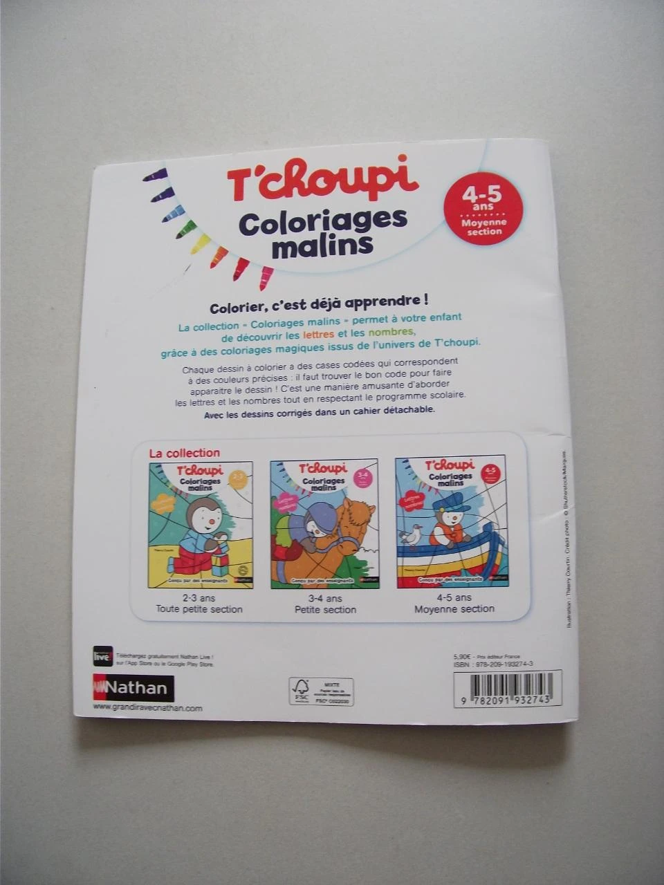 Slimme kleurboek T'choupi 4-5 jaar Nathan – photo 6